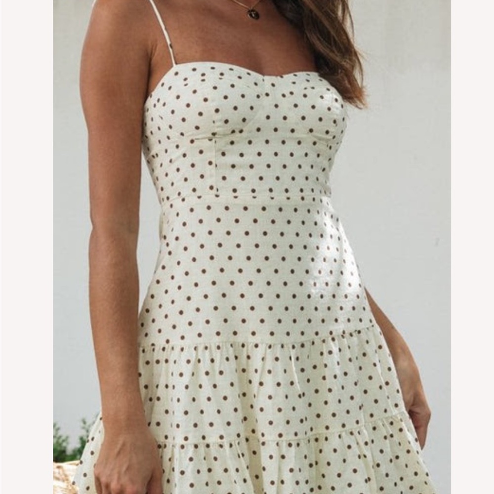 Goodnight Macaroon Polka Dot Spaghetti Strap Dress